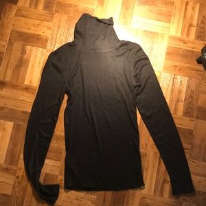 Plain black turtleneck